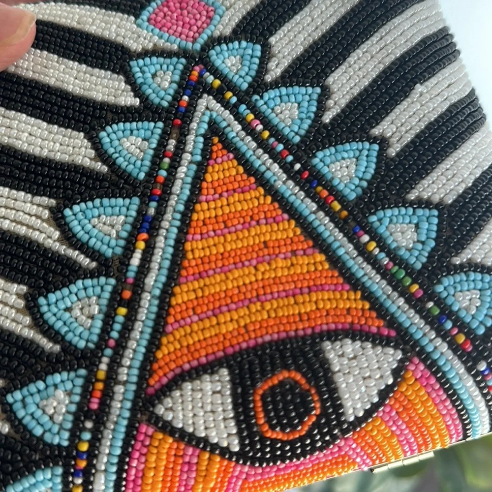 Evil eye hand beaded 🧿 bag - Picture 9 of 12